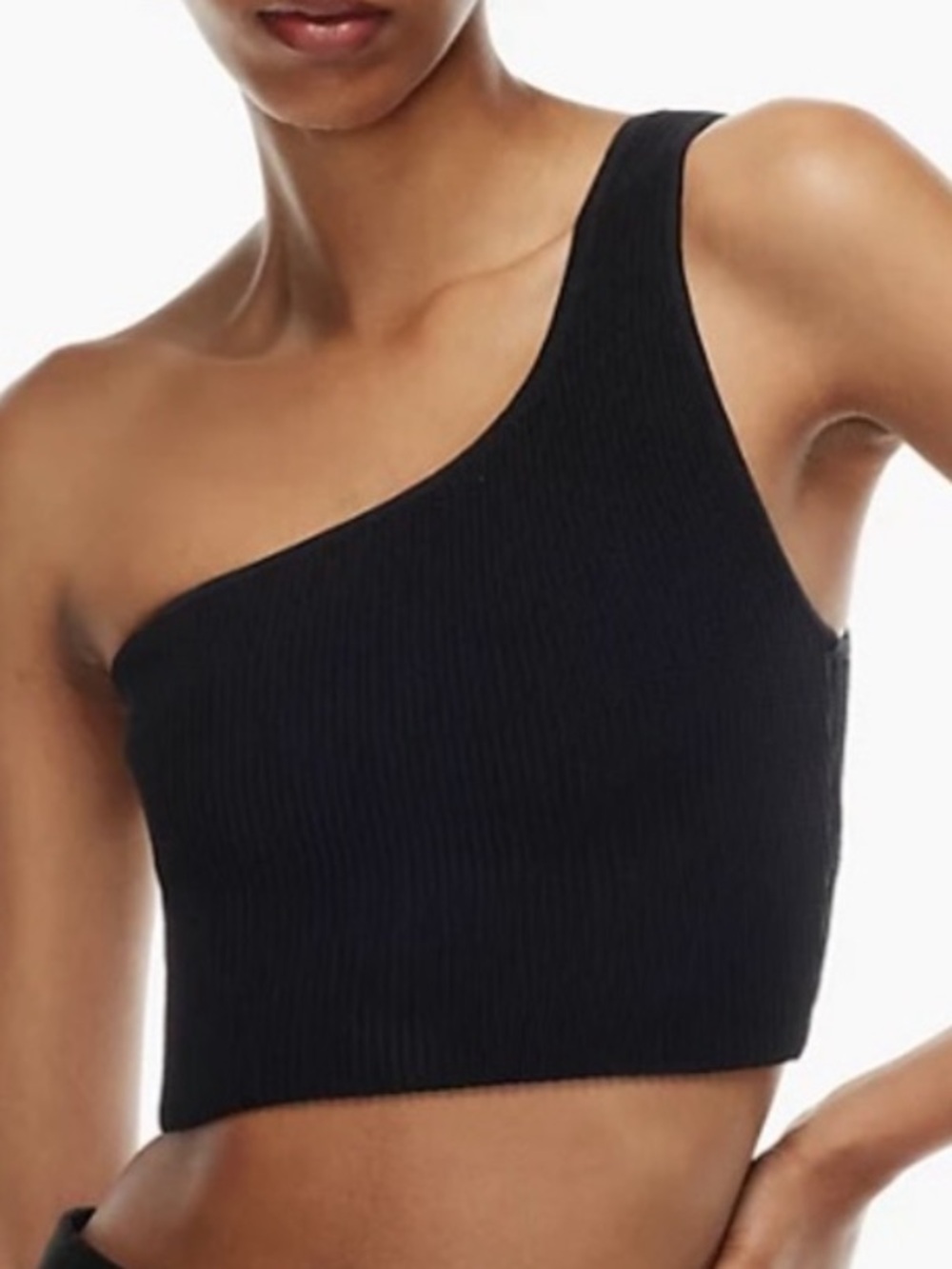 Artizia Babaton One Shoulder Black Knit Top in size Small